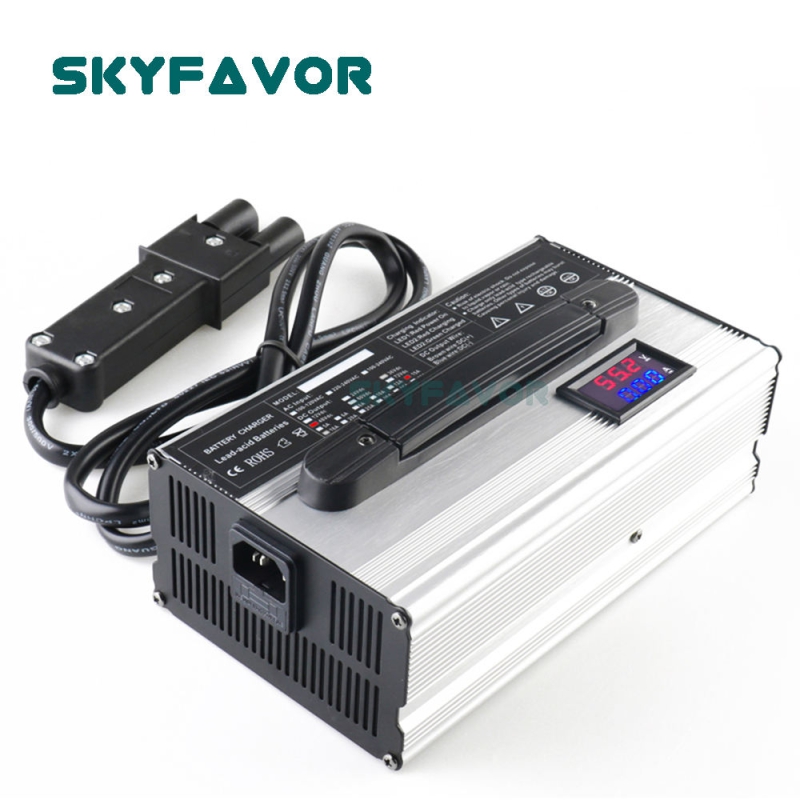 Fast 15 AMP Club Car Battery Charger 48V 15A Lead Acid Battery Charger 48 Volt Golf Carts Battery Charger for EZGO RXV & TXT48