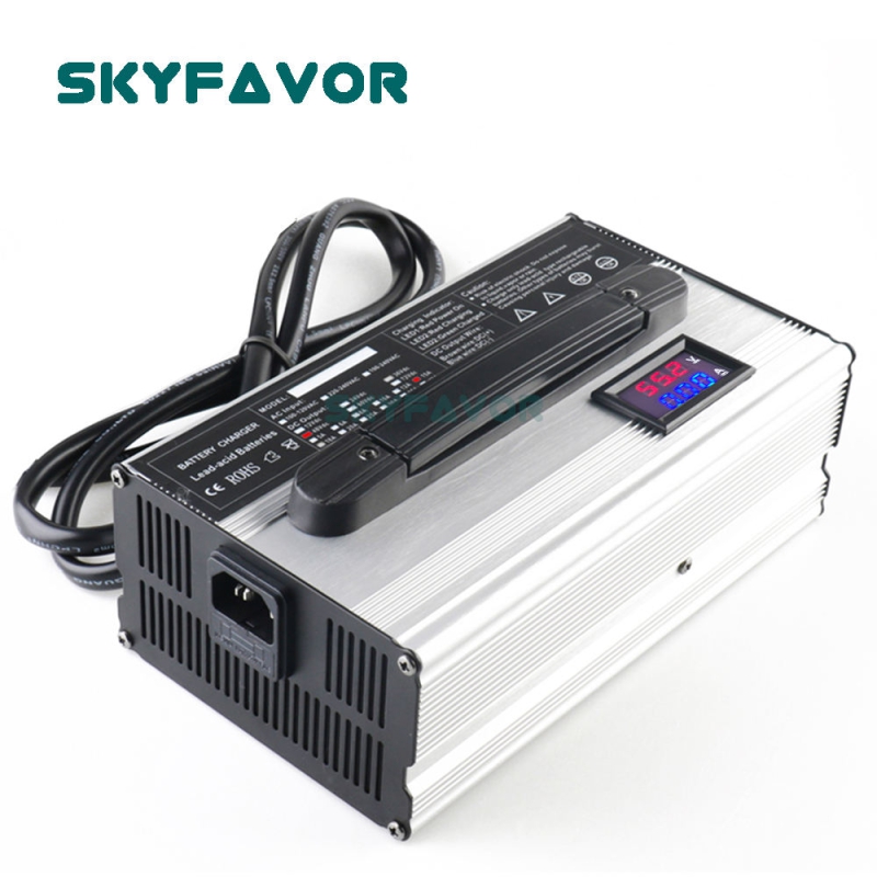 Custom 48V Lithium Battery Charger 48V 15A Led Display Smart Automatic 12S 50.4V or 13S 54.6V Lithium Li Ion Battery Chargers