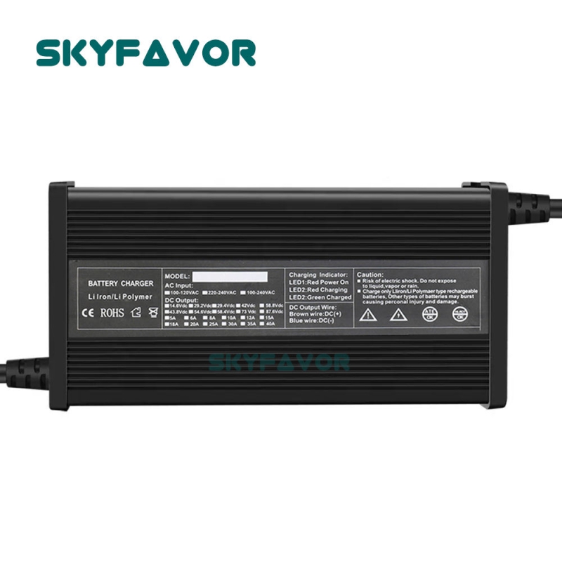 Automatic Intelligent 72V Battery Charger 72 Volt 10A Lithium Battery Charger Professional 20S Li-ion Battery Pack 72V Charger